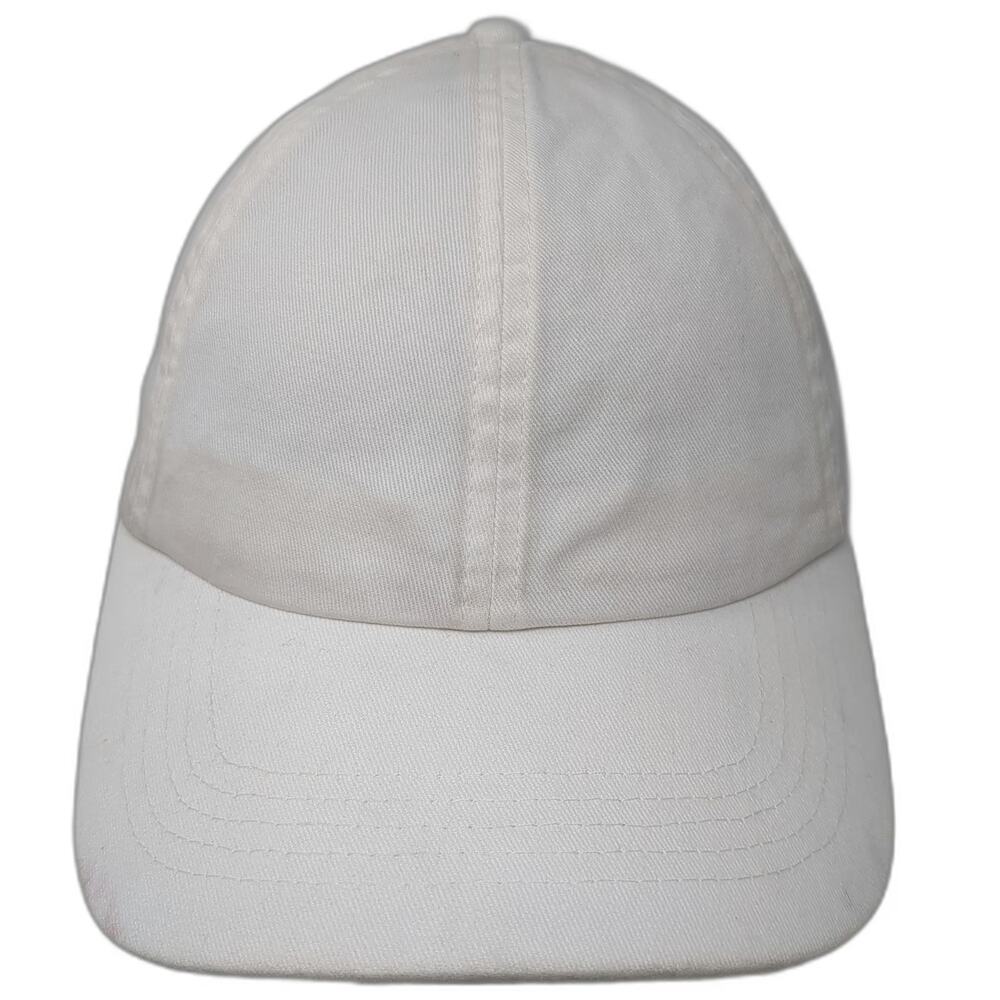 GAP White One Size Baseball Cap Slideback Hat Unstructured Cotton Plain